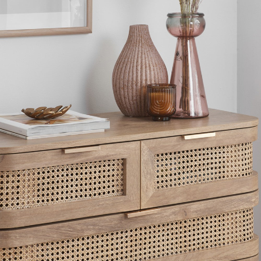 Noah Rattan 5 Drawer Chest