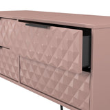 Harlequin 4 Drawer Bed Box with Black Hairpin Legs