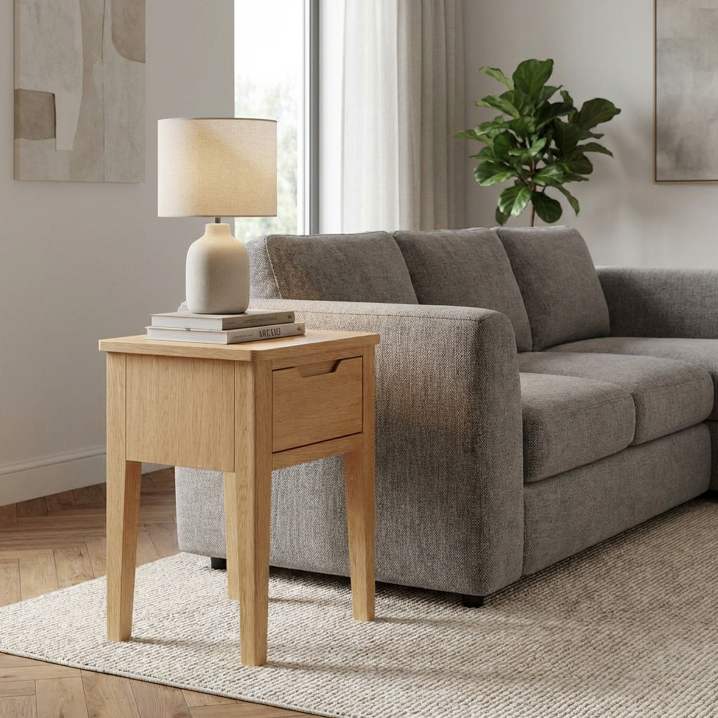 Hudson 1 Drawer Lamp Table