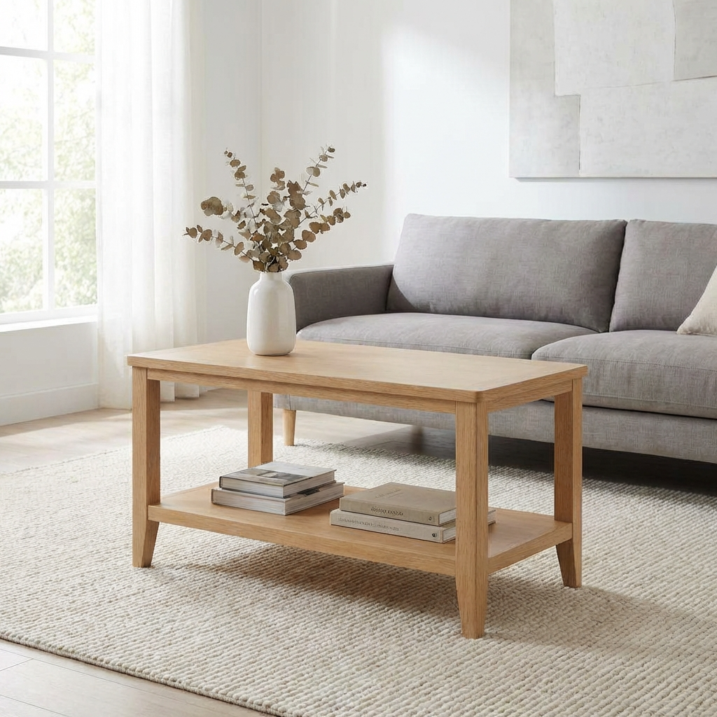 Hudson Coffee Table with Shelf