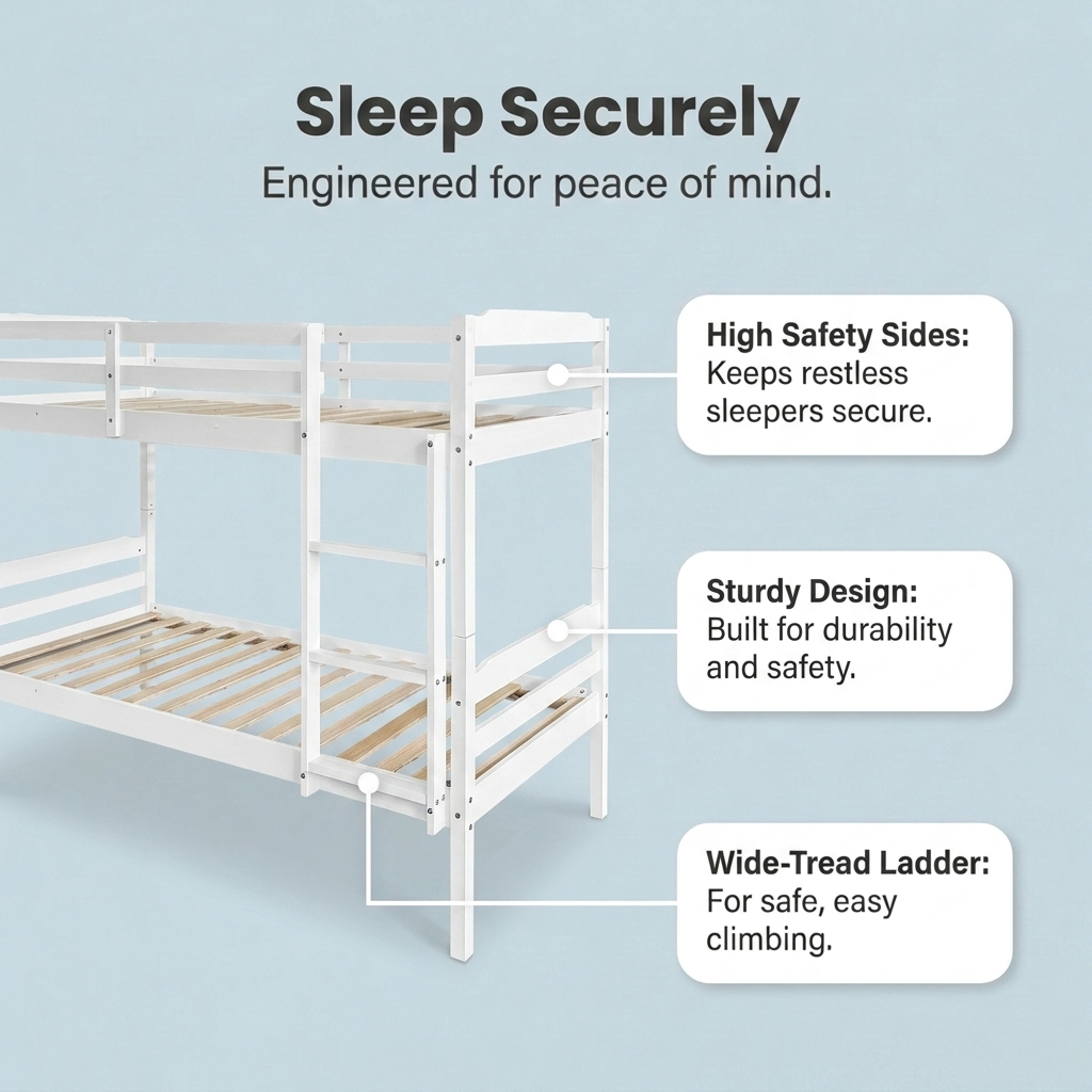 Oslo 3ft Single Kids Bunk Bed