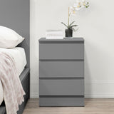 Oslo 3 Drawer Bedside Table