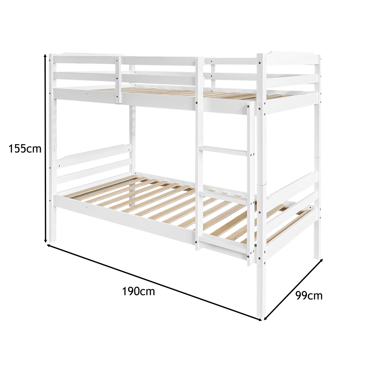 Oslo 3ft Single Kids Bunk Bed