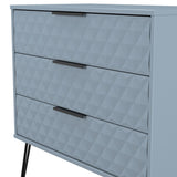 Harlequin 3 Drawer Chest with Black Hairpin Legs