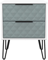Harlequin 4 Piece Bedroom Set with Black Hairpin Legs