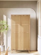 Manila Rattan 2 Door Double Wardrobe