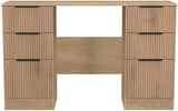 Java 6 Drawer Double Pedestal Desk