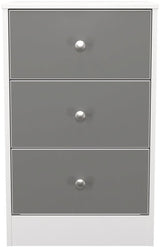Pastel 3 Drawer Bedside Table