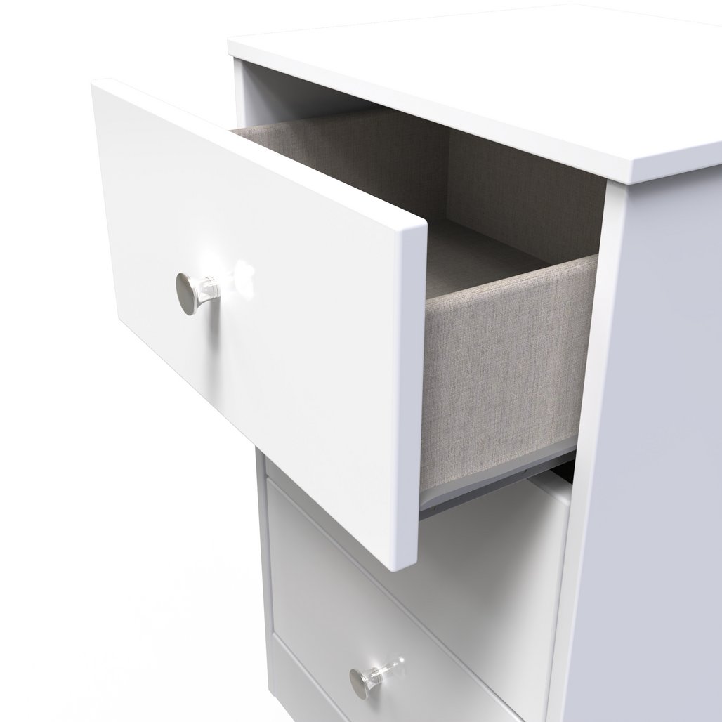 Pastel 3 Drawer Bedside Table