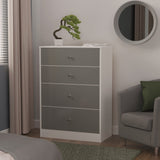 Pastel 4 Drawer Deep Chest Dresser