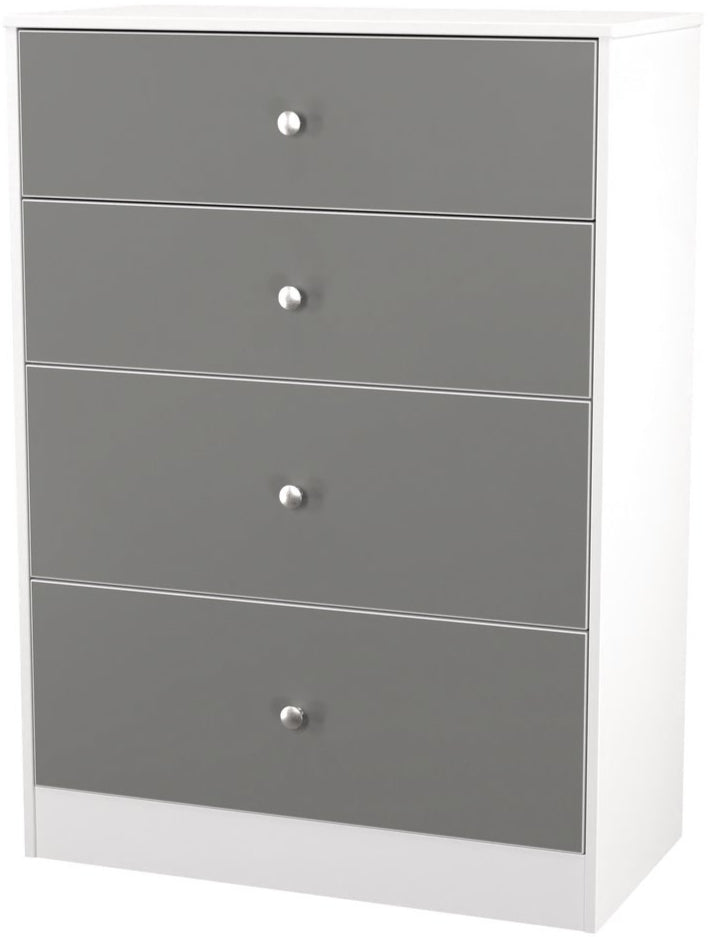 Pastel 4 Drawer Deep Chest Dresser