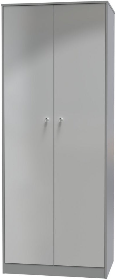 Pastel Tall 2 Door Double Wardrobe
