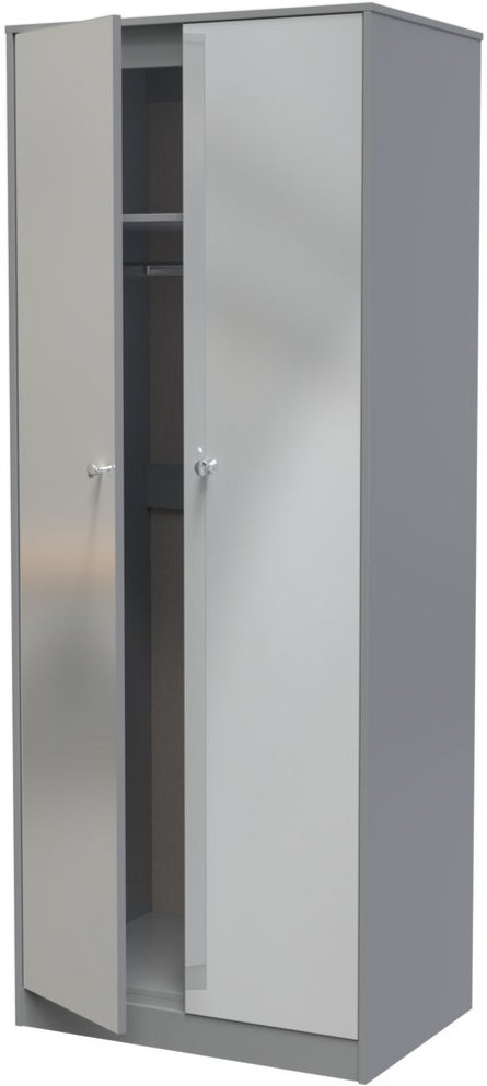 Pastel Tall 2 Door Double Wardrobe