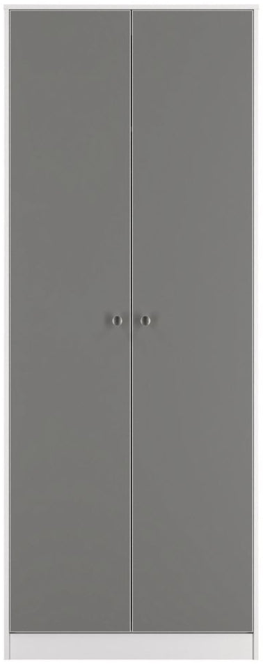 Pastel Tall 2 Door Double Wardrobe