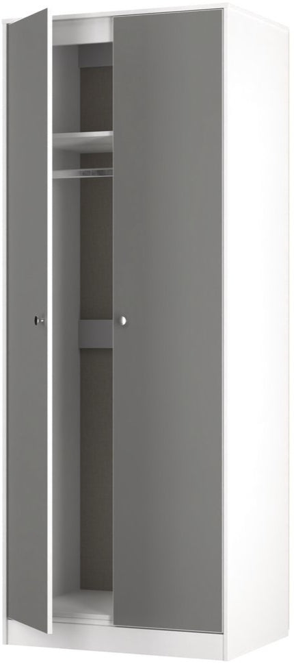 Pastel Tall 2 Door Double Wardrobe