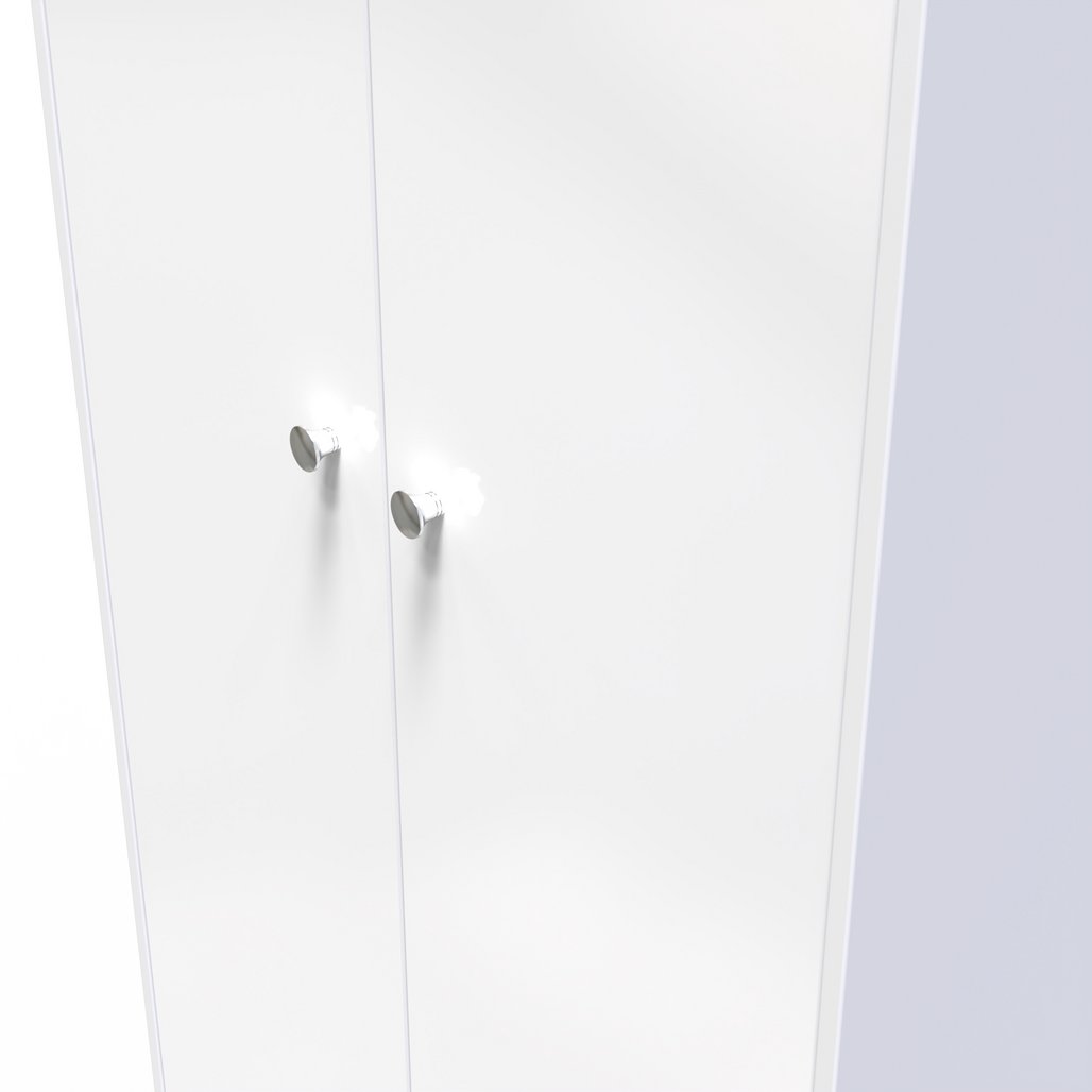 Pastel Tall 2 Door Double Wardrobe