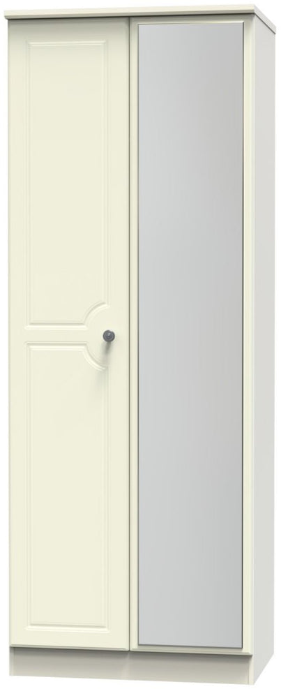 Pembroke Mirrored 2 Door Double Wardrobe