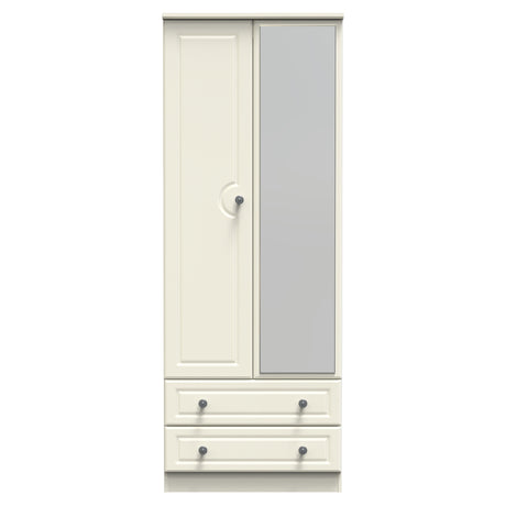 Pembroke Cream 2 Door 2 Drawer Mirrored Wardrobe