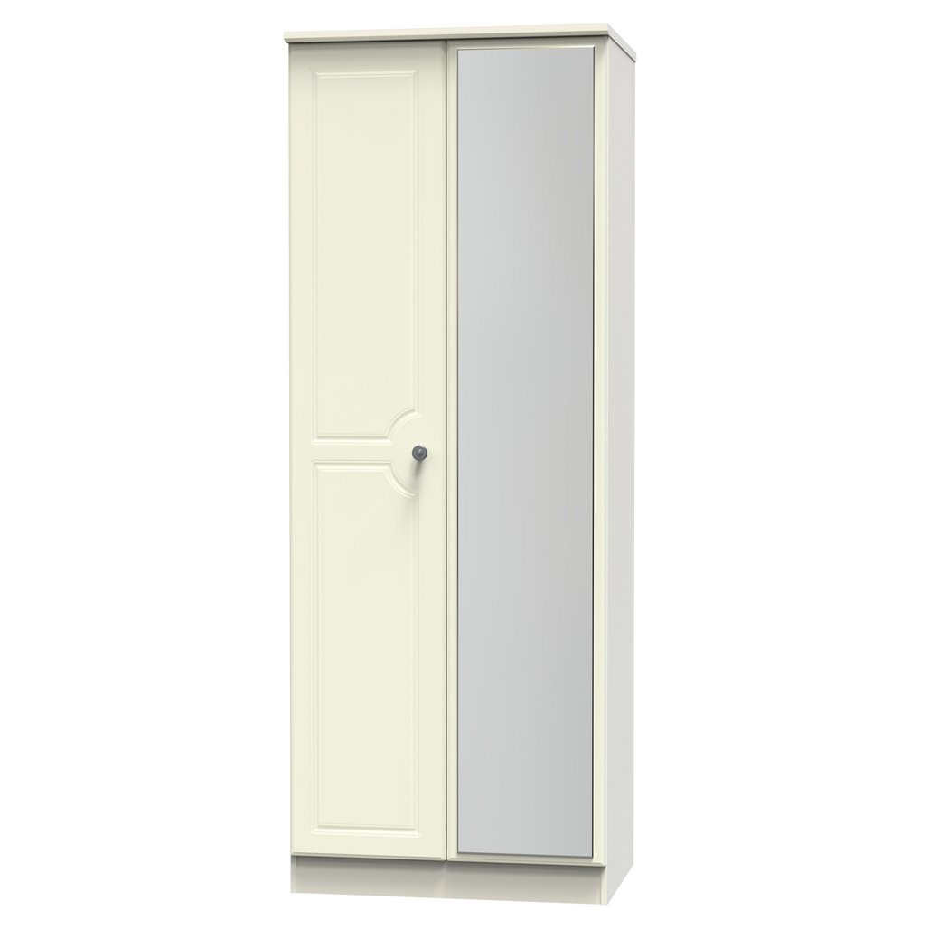 Pembroke Tall Mirrored 2 Door Double Wardrobe