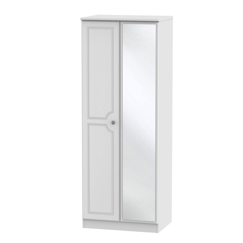 Pembroke Tall Mirrored 2 Door Double Wardrobe