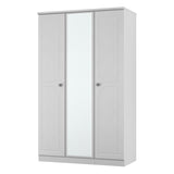 Pembroke Grey Ash 3 Door Mirrored Wardrobe