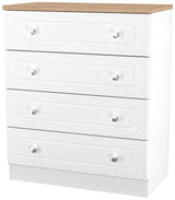 Vienna 4 Drawer Chest with Oak Top