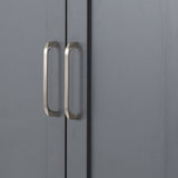 Portland Grey and Oak 3 Door Wardrobe