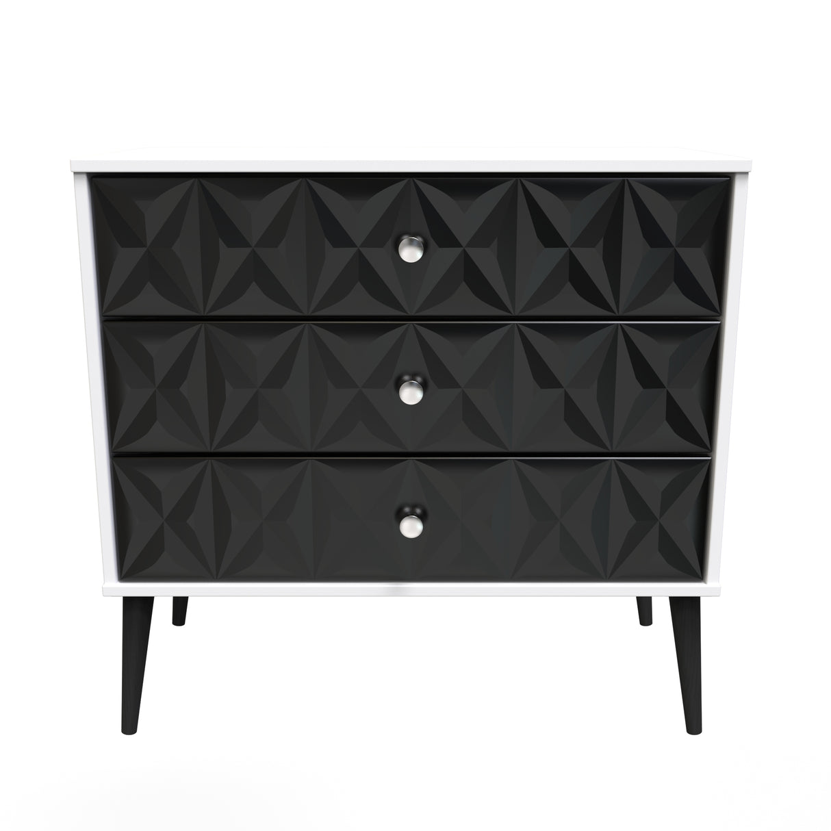 Pixel 3 Drawer Chest with Dark Scandinavian Legs