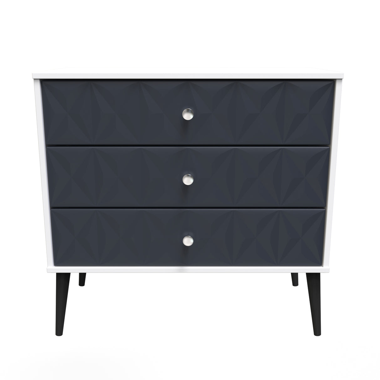 Pixel 3 Drawer Chest with Dark Scandinavian Legs