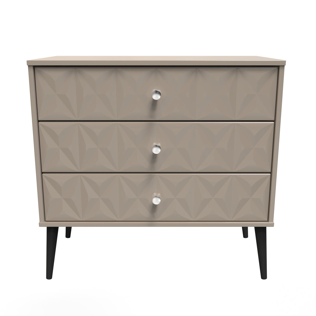 Pixel 3 Drawer Chest with Dark Scandinavian Legs