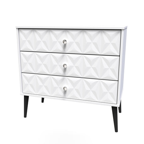 Pixel 3 Drawer Chest with Dark Scandinavian Legs