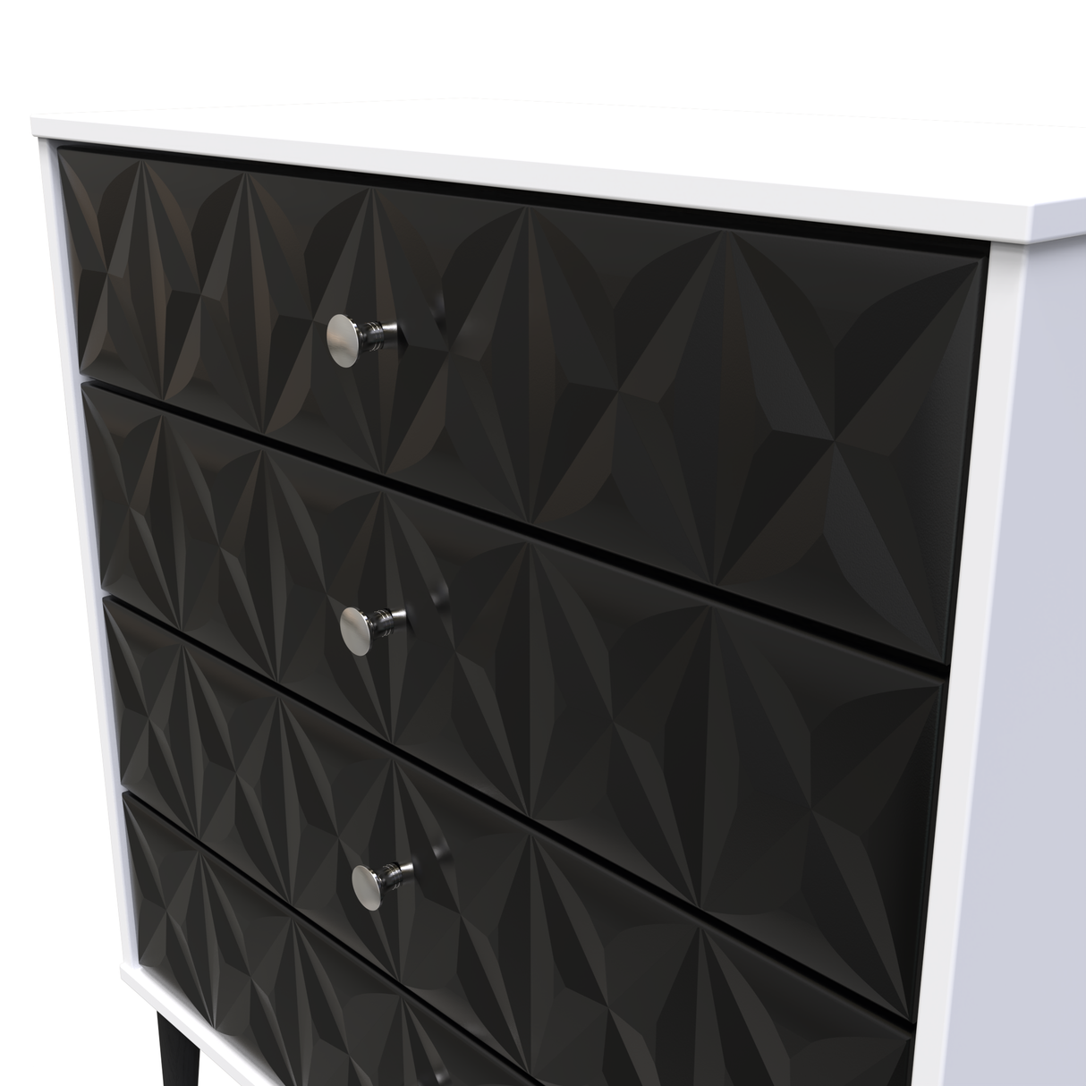 Pixel 4 Drawer Chest with Dark Scandinavian Legs