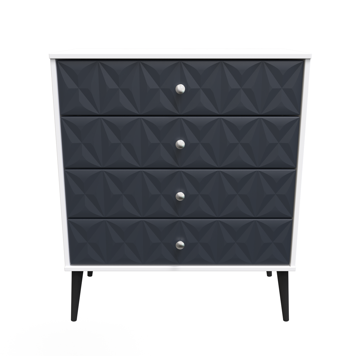 Pixel 4 Drawer Chest with Dark Scandinavian Legs