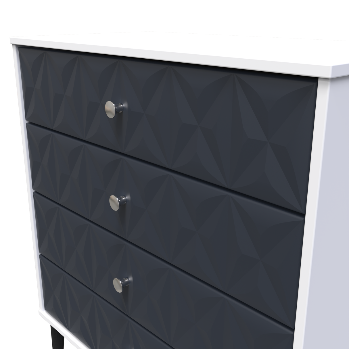 Pixel 4 Drawer Chest with Dark Scandinavian Legs