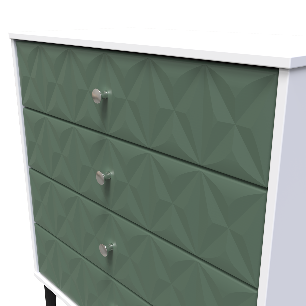 Pixel 4 Drawer Chest with Dark Scandinavian Legs