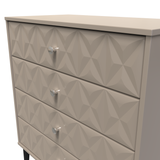 Pixel 4 Drawer Chest with Dark Scandinavian Legs