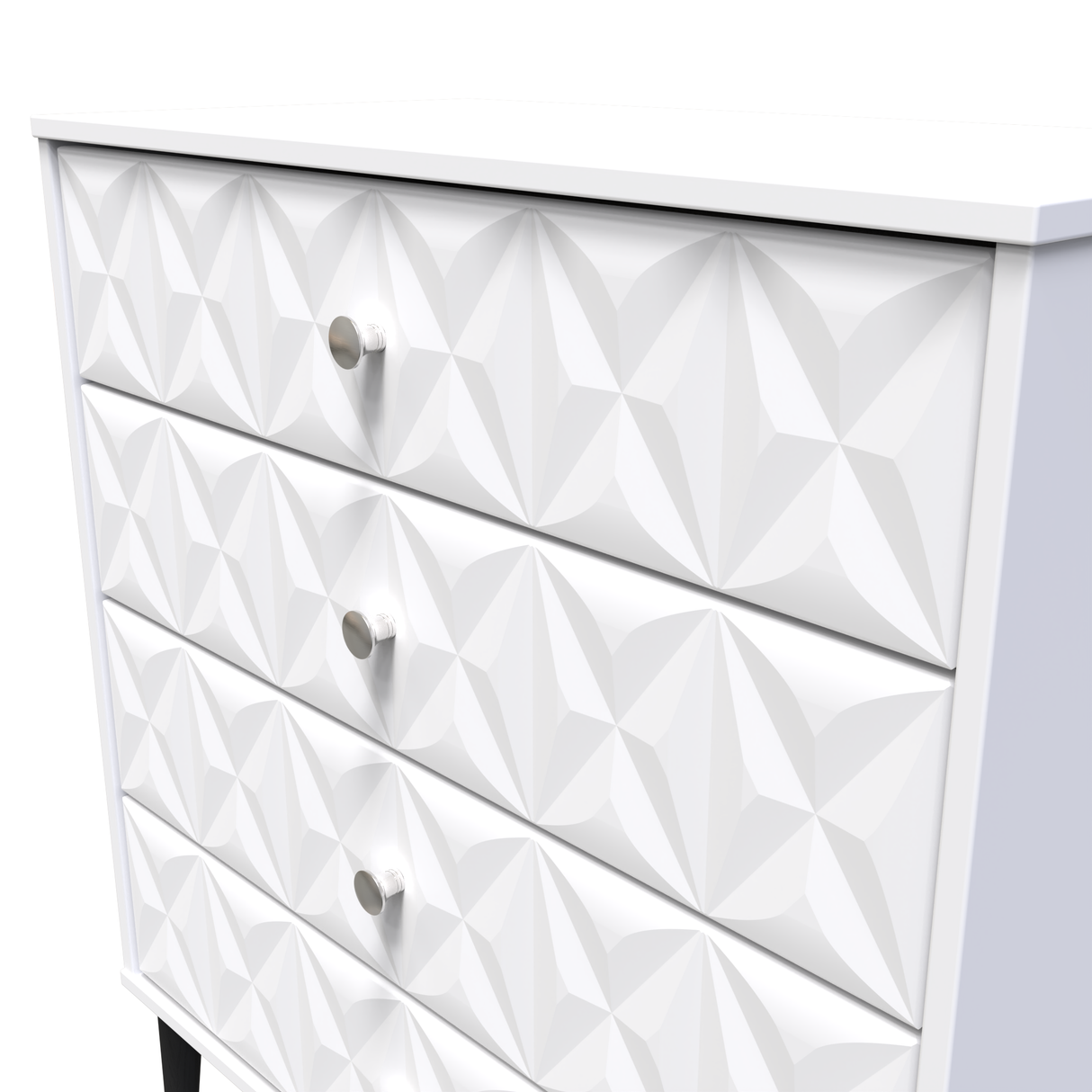 Pixel 4 Drawer Chest with Dark Scandinavian Legs