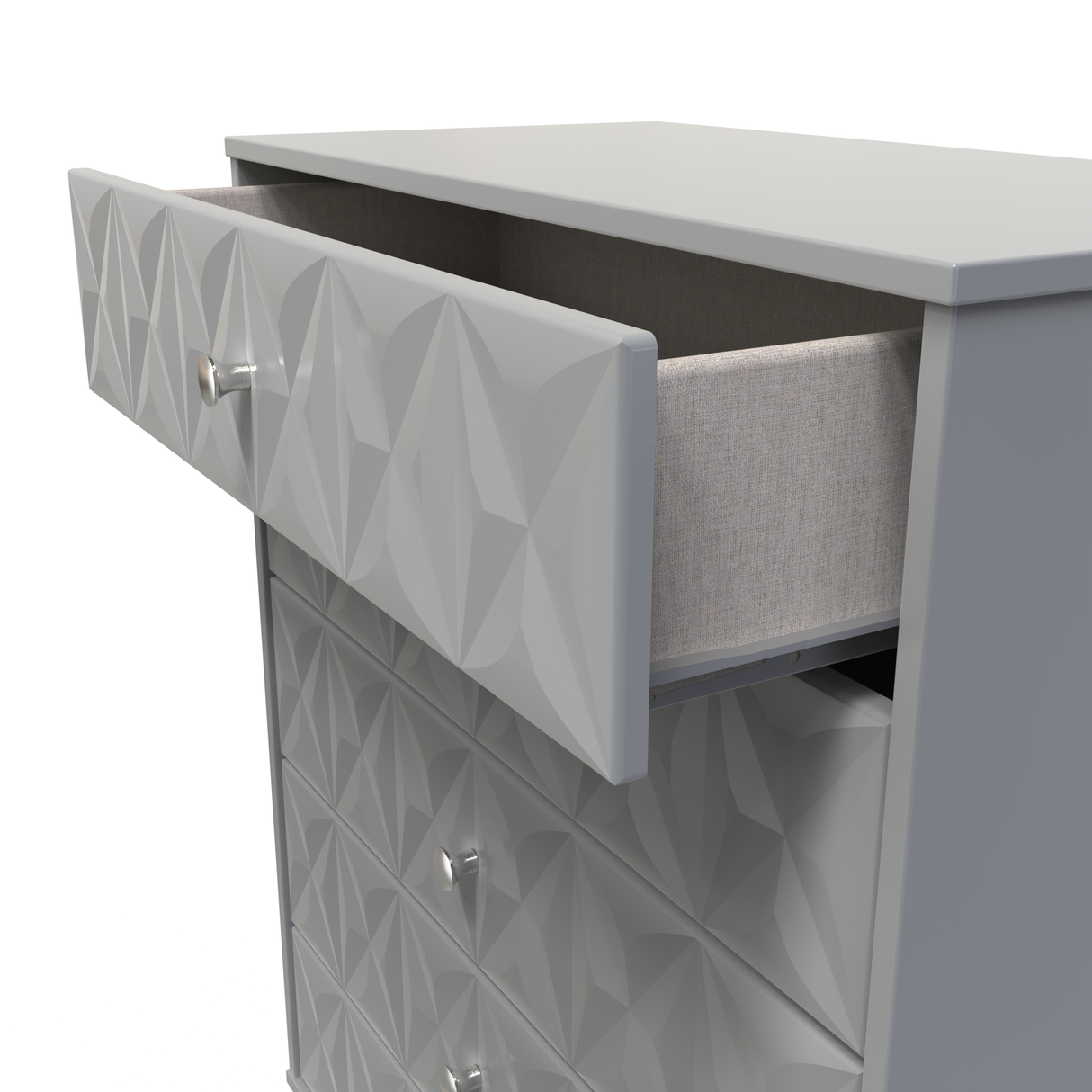 Pixel 5 Drawer Chest with Dark Scandinavian Legs