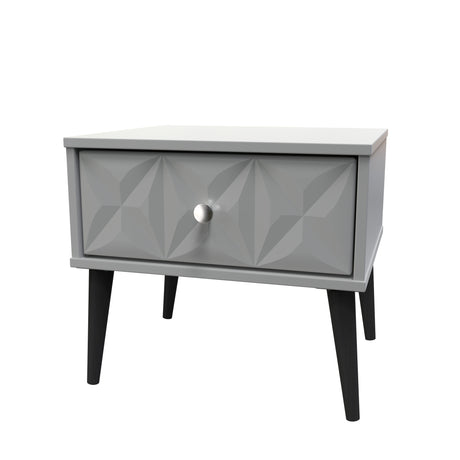 Pixel 1 Drawer Bedside Cabinet with Dark Scandinavian Legs