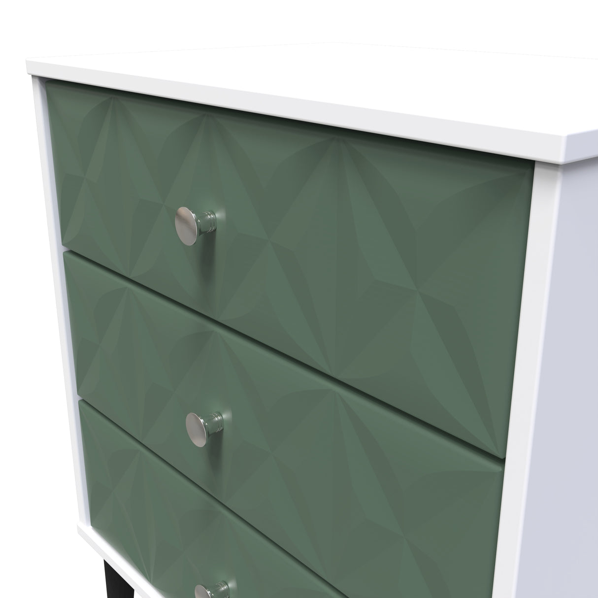 Pixel 3 Drawer Midi Chest with Dark Scandinavian Legs