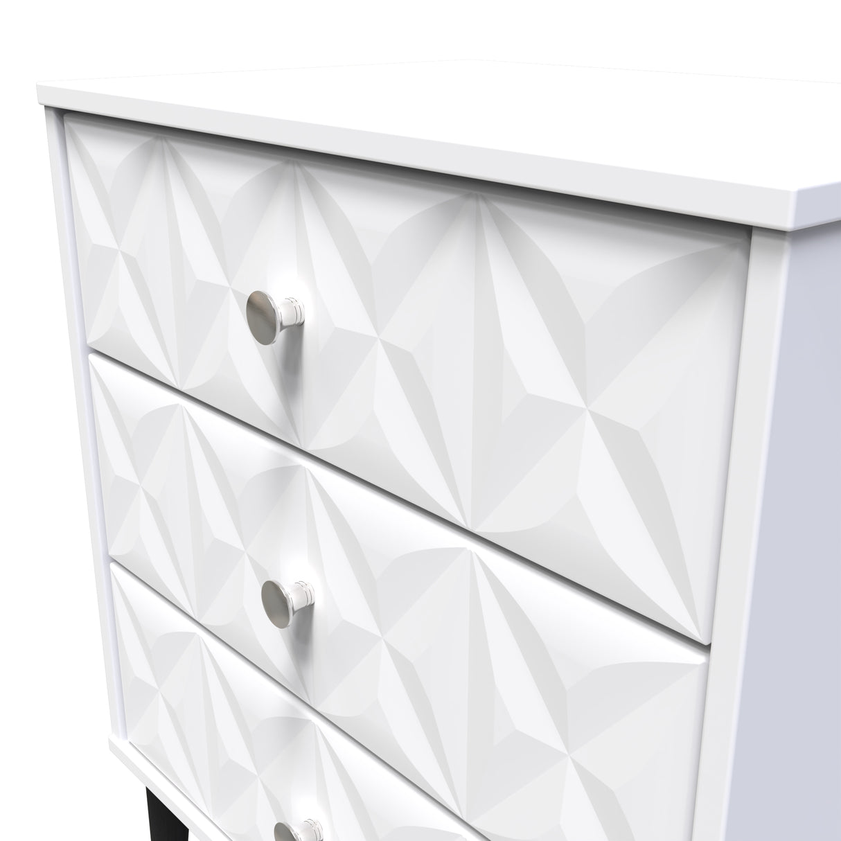 Pixel 3 Drawer Midi Chest with Dark Scandinavian Legs