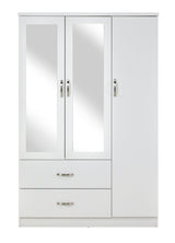 Paddington 3 Door Wardrobe & 7 Drawer Chest 4 Piece Bedroom Set