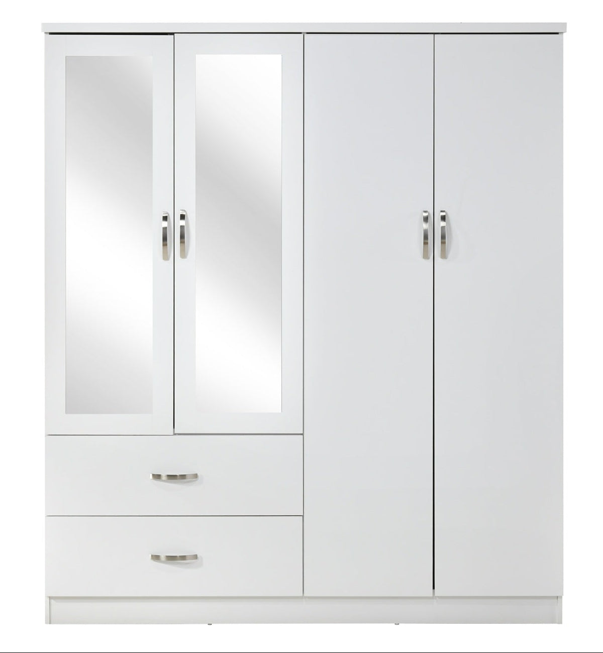Paddington 4 Door Wardrobe & 3+2 Drawer Chest 4 Piece Bedroom Set