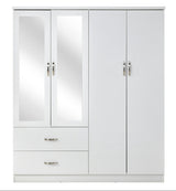 Paddington 4 Door Wardrobe & 3+2 Drawer Chest 4 Piece Bedroom Set