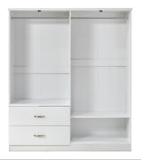 Paddington 4 Door Wardrobe & 3+2 Drawer Chest 4 Piece Bedroom Set
