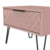 Harlequin 1 Drawer Midi Chest with Black Hairpin Legs
