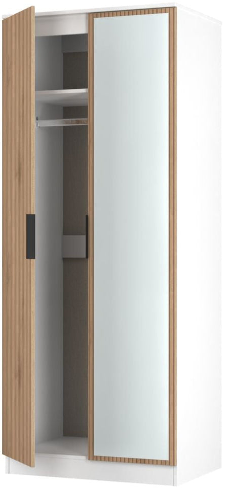 Java Mirrored 2 Door Double Wardrobe