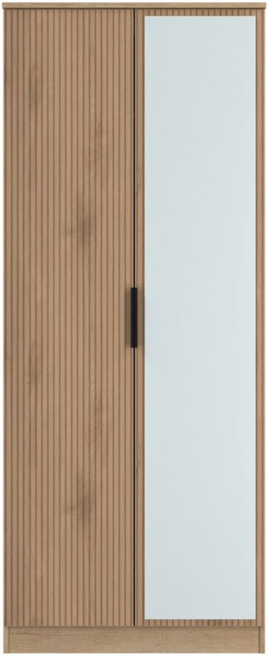 Java Mirrored 2 Door Double Wardrobe