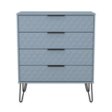 Harlequin 4 Drawer Chest with Black Hairpin Legs