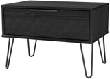 Harlequin 1 Drawer Midi Chest with Black Hairpin Legs